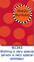 B1243 Snappy Spots Birthday Card